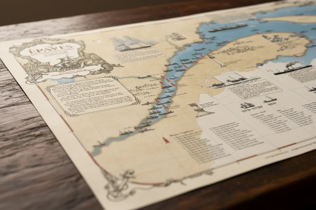 Carte des épaves du Fleuve St-Laurent