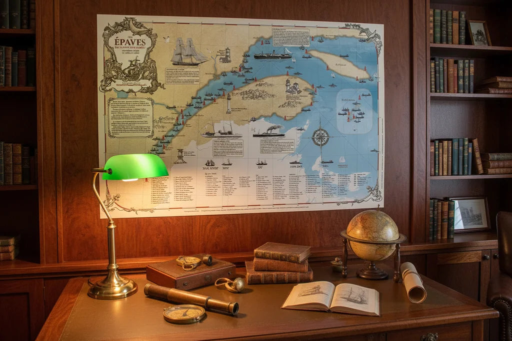 Carte des épaves du Fleuve St-Laurent